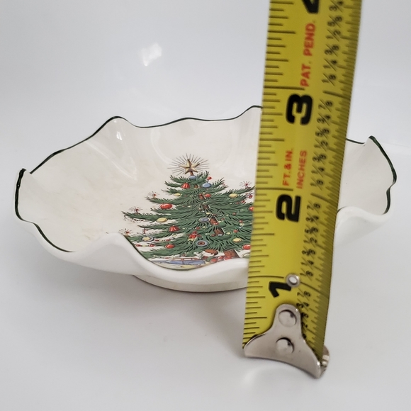 Vtg Christmas Candy / Nut Dish, English Barrington Ironstone China - Picture 9 of 9
